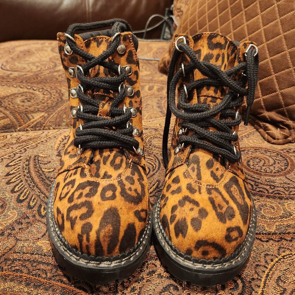 Cheetah Print Above Ankle Boots